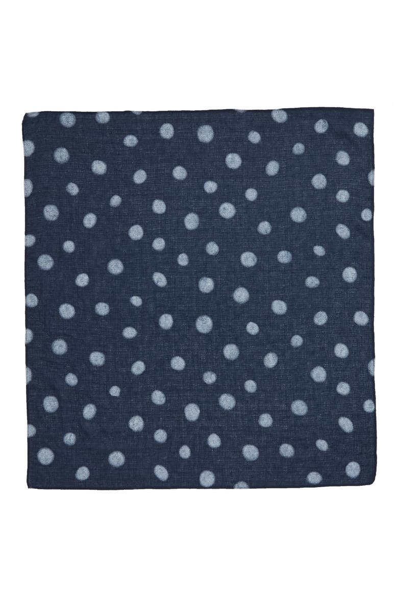 Polka Dot Bandana, Alternate, color, DARK BLUE