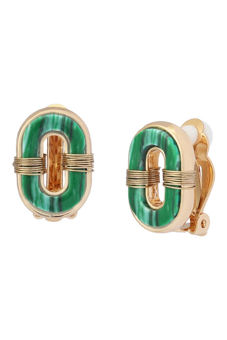 Wire Clip-On Earrings, Main, color, GOLD