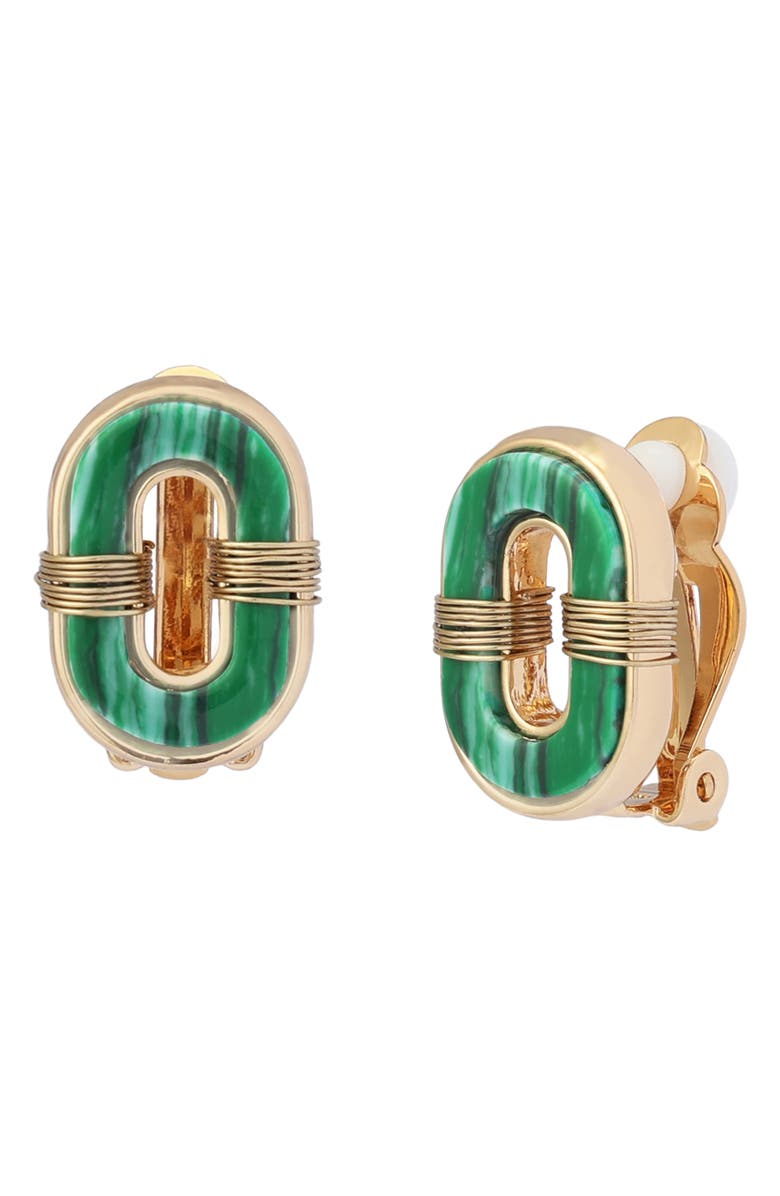 Robert Lee Morris Wire Clip-On Earrings, Main, color, Gold