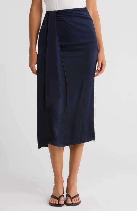 Bella Wrap Slip Skirt