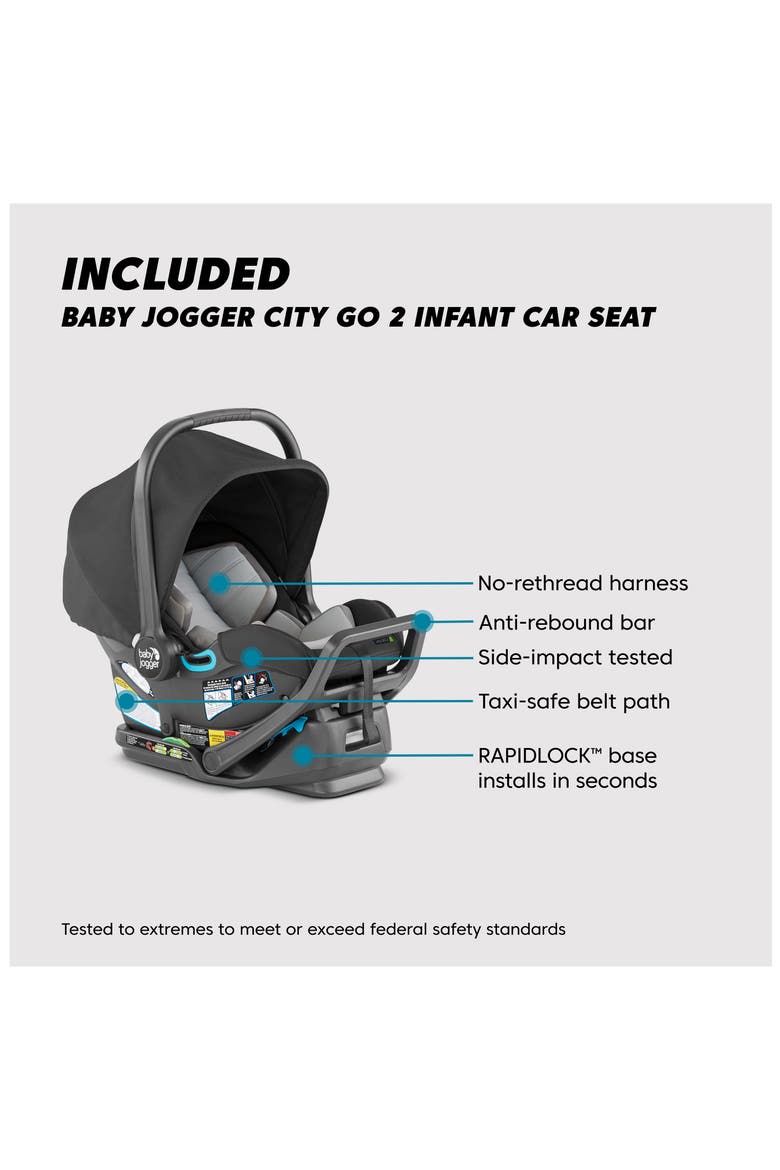 City Select® 2 Stroller & City GO™ 2 Infant Car Seat Travel System, Alternate, color, RADIANT SLATE