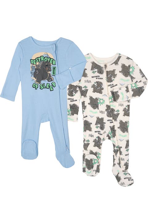 2-pack Ribbed Footed Sleep And Play (baby)