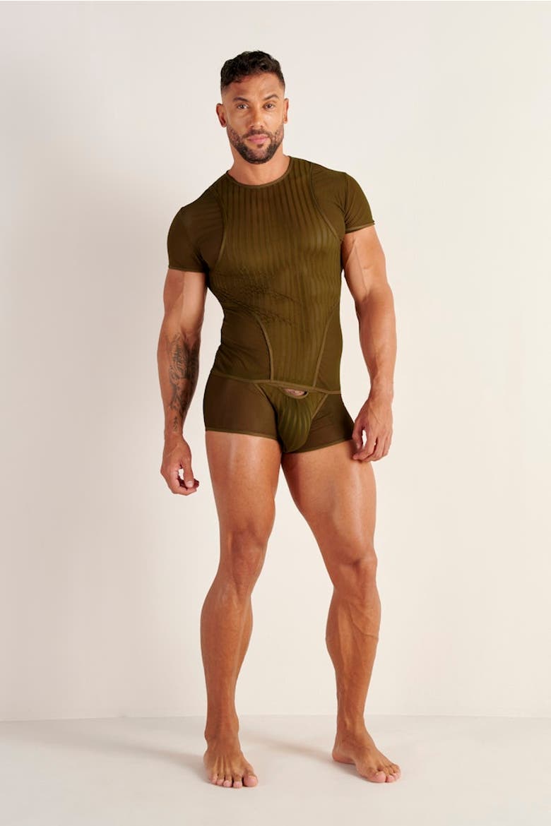 Personal Allure Crew Neck T-Shirt, Alternate, color, Olive