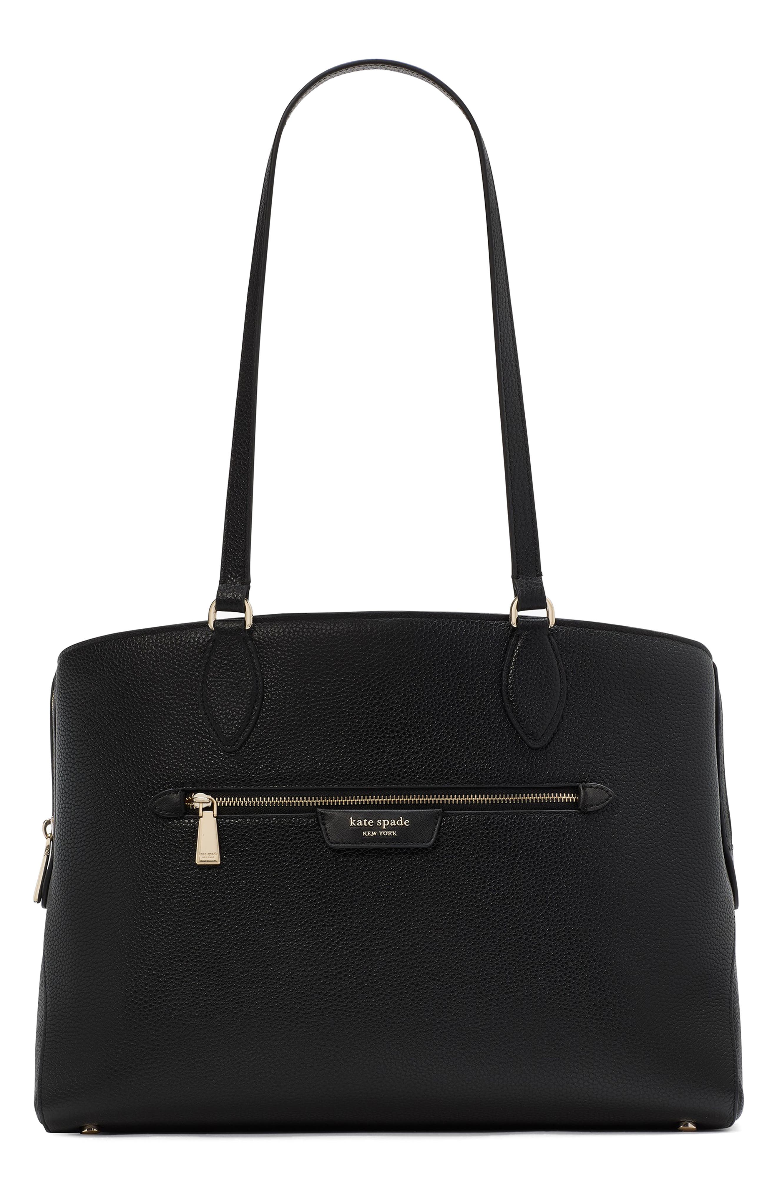 Kate Spade New York hudson pebble leather work tote, Main, color, 