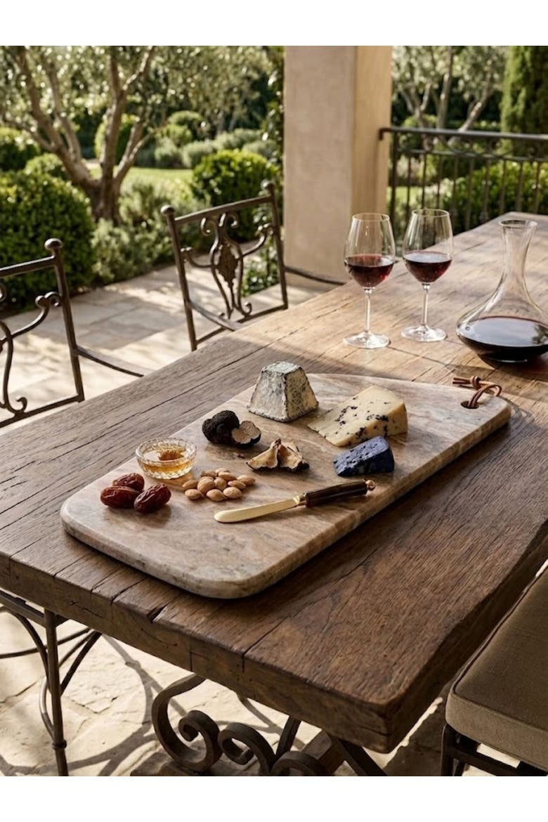 Dakota Marble Cheese Board, Alternate, color, Beige