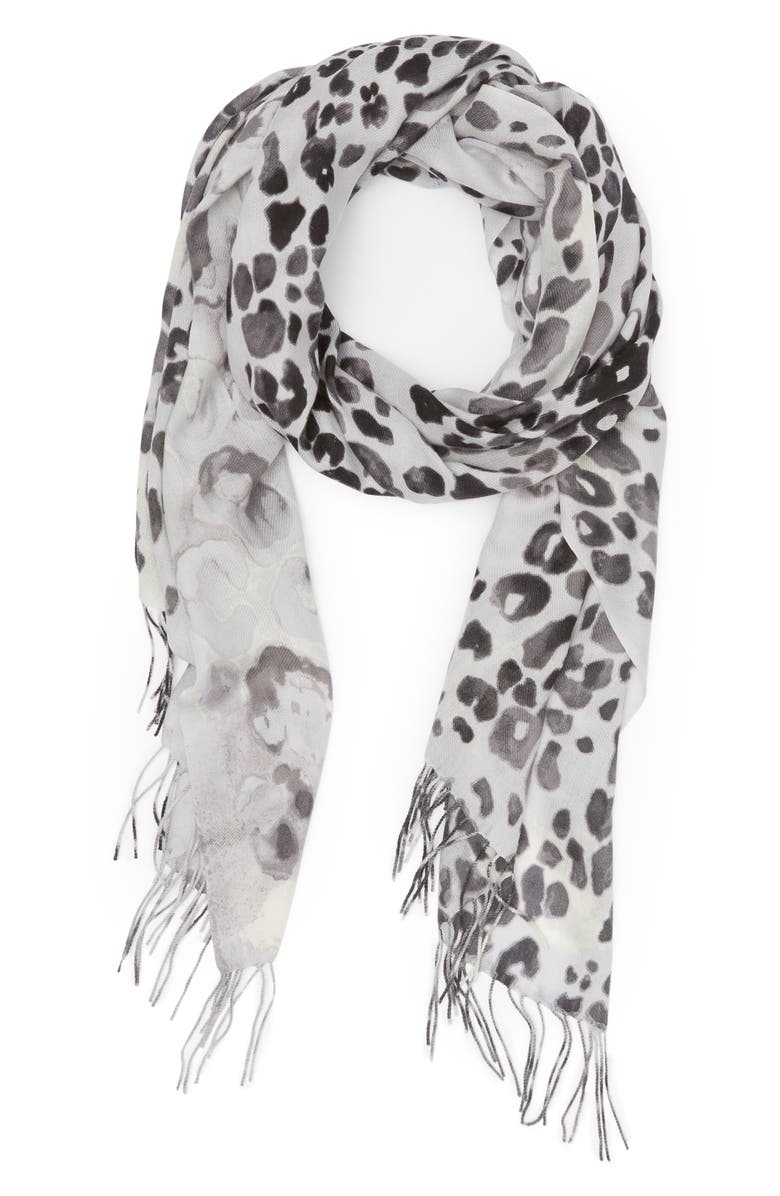 Nordstrom Tissue Print Wool & Cashmere Wrap Scarf, Alternate, color, 