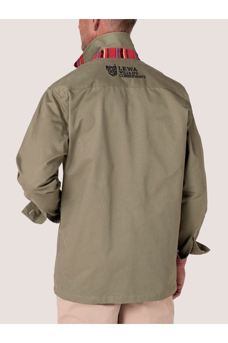 Cotton Safari Jacket, Alternate, color, Olive