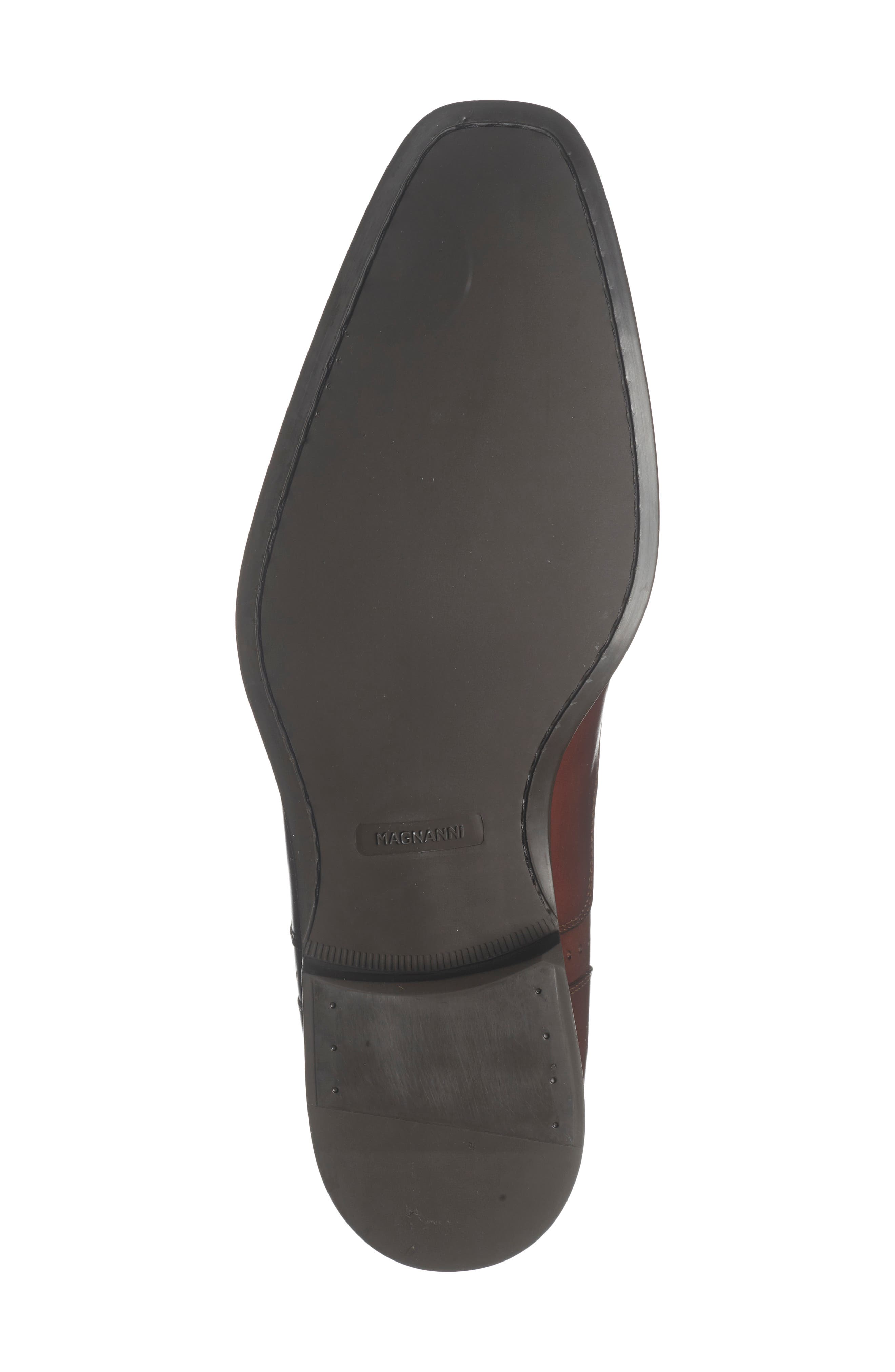 Magnanni Henio Perforated Oxford, Alternate, color, Mid Brown