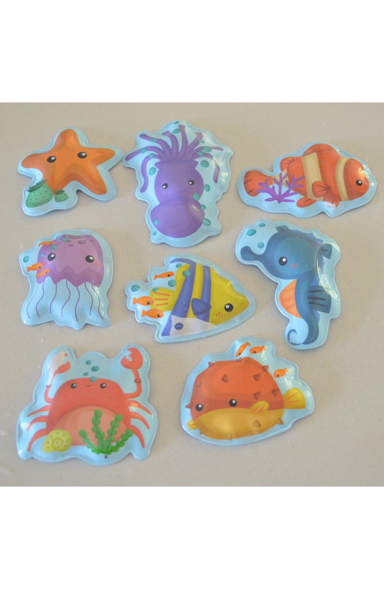 Buddy & Barney Bath Time Fishing Fun, Color Changing Animal Sticker Kids 12mo+, Alternate, color, Multicolored