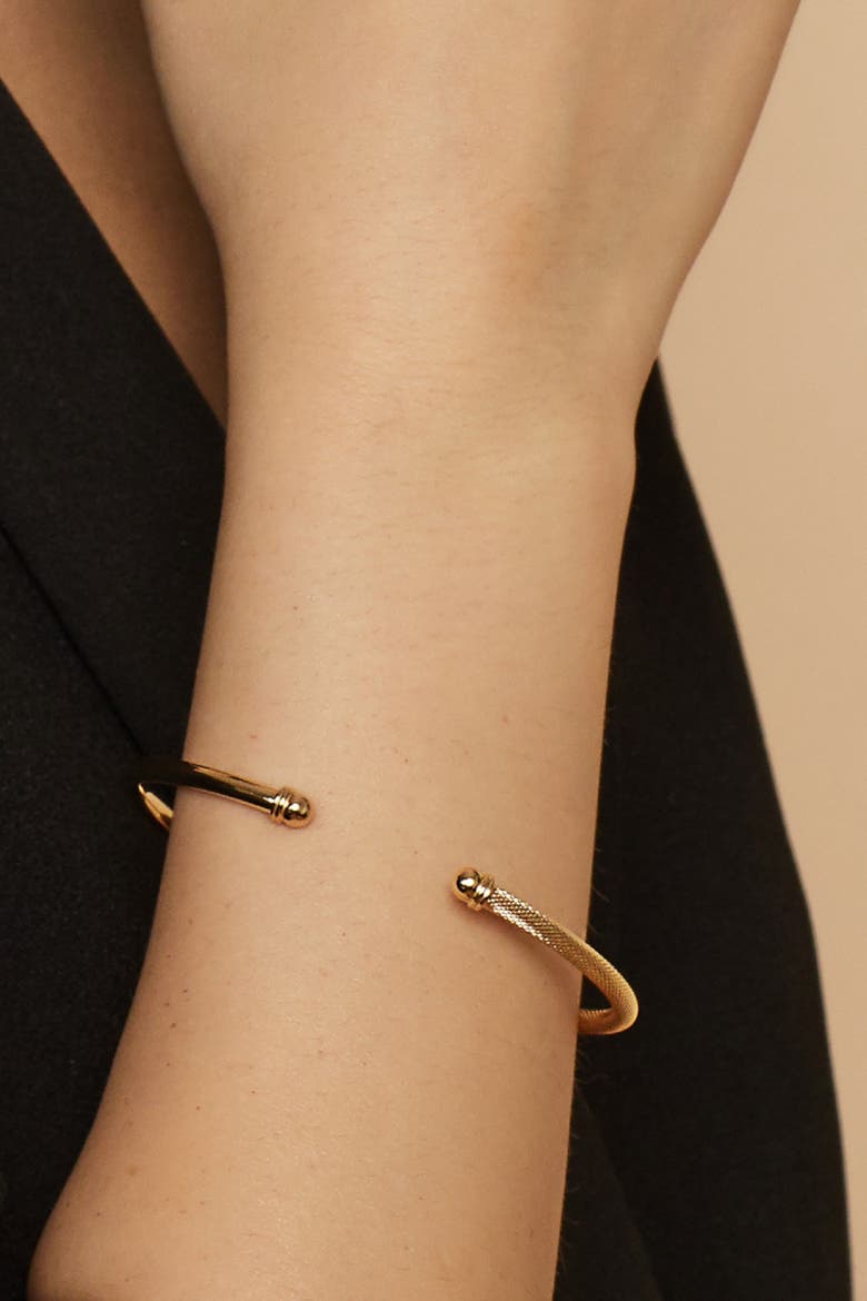 14K Yellow Gold Red Carpet Cuff, Alternate, color, Yellow Gold