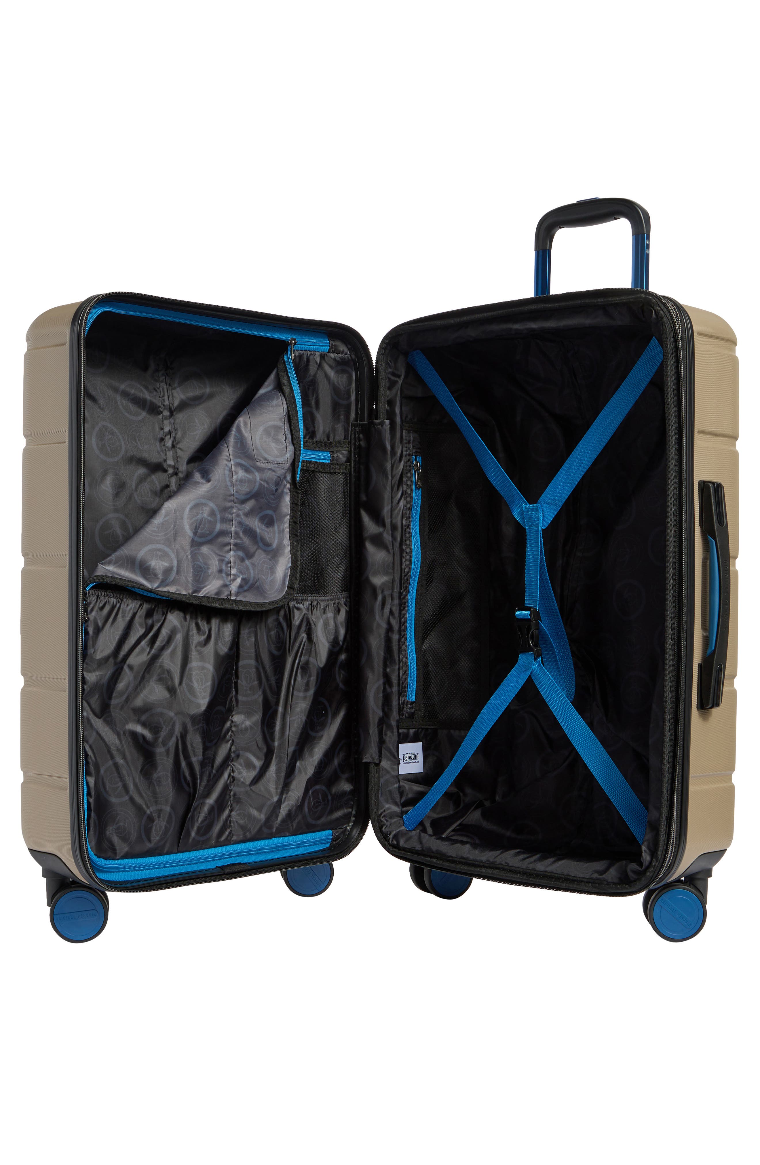 Original Penguin River 25-Inch Harside Spinner Luggage, Alternate, color, Travertine/ Blue