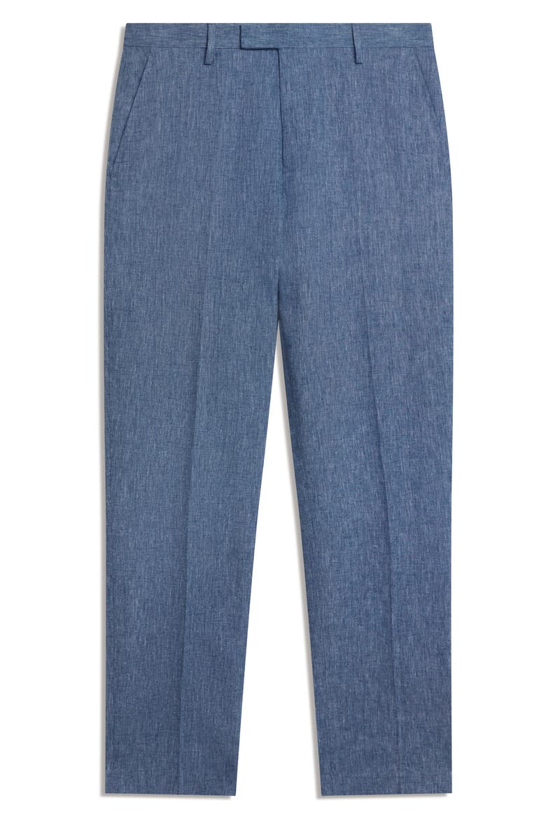Givrant Slim Fit Linen & Cotton Pants, Alternate, color, NAVY