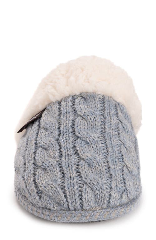 Muk Luks Frida Faux Fur Lined Scuff Slipper