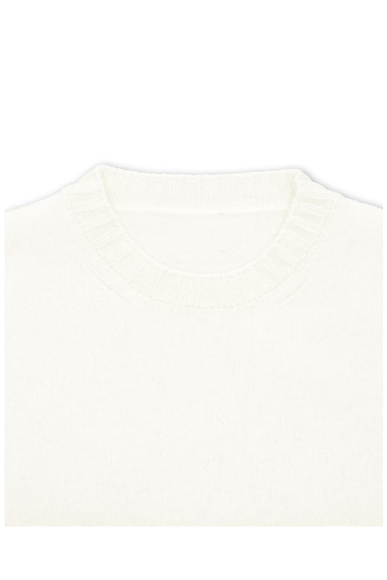 Skipper Merino Wool Crewneck Sweater, Alternate, color, OFF WHITE
