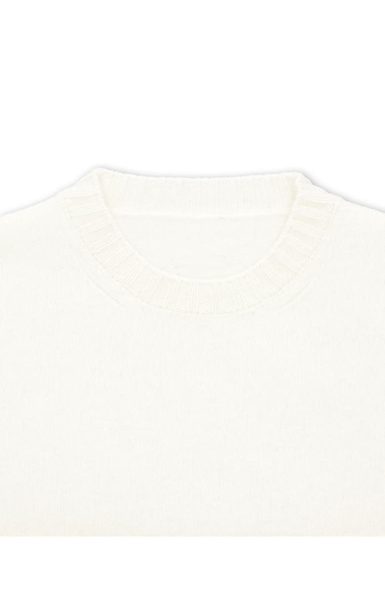 Fortela Skipper Merino Wool Crewneck Sweater, Alternate, color, Off White