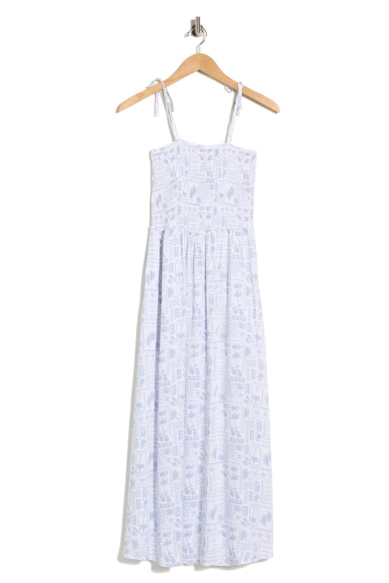 Printed Midi Dress, Alternate, color, SUNNY PRINT