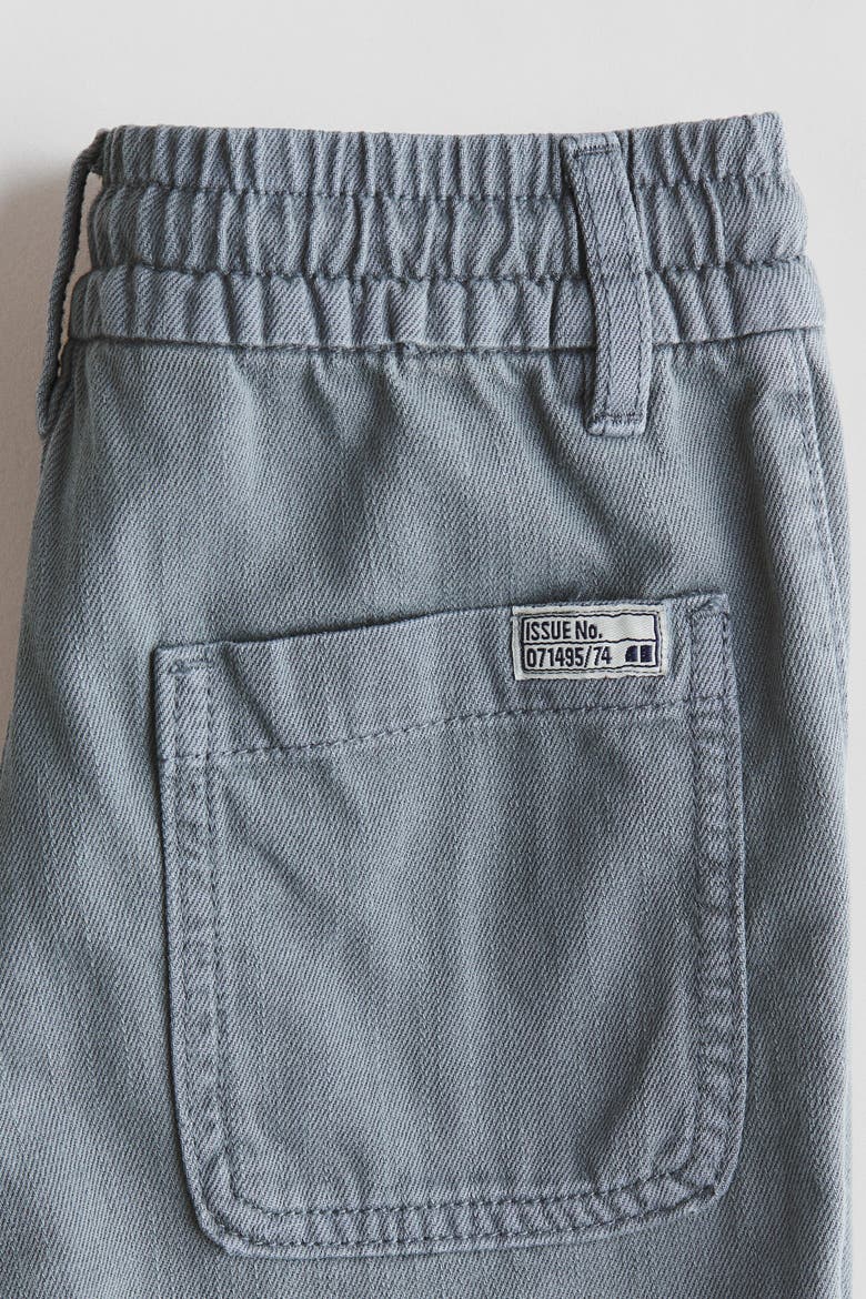 Washed Cotton Twill Trousers, Alternate, color, Gray