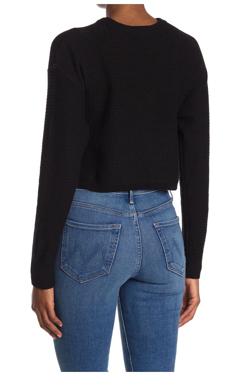 Abound Textured Crop Sweater, Alternate, color, 