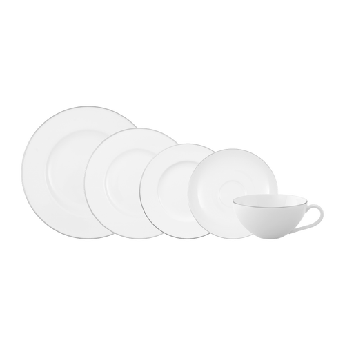 Villeroy & Boch Anmut Platinum No.1 5-piece Place Setting In White