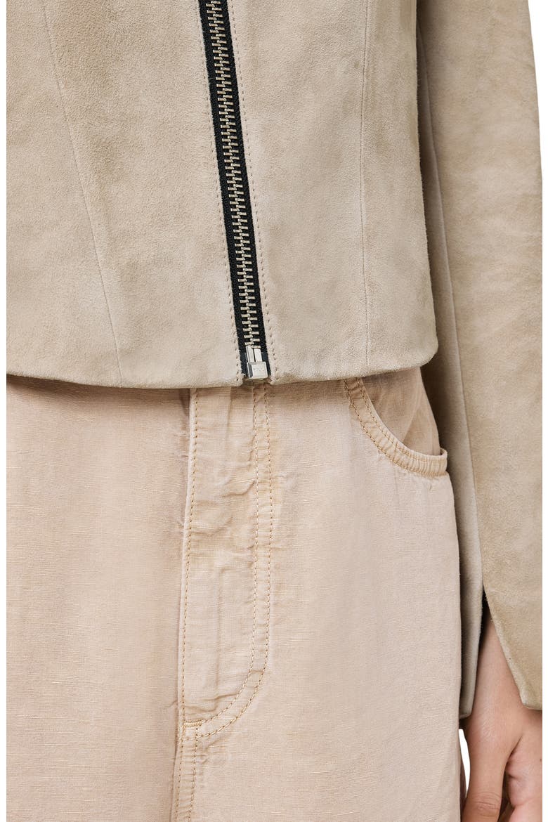 Sadler Suede Jacket, Alternate, color, PEPPER BROWN