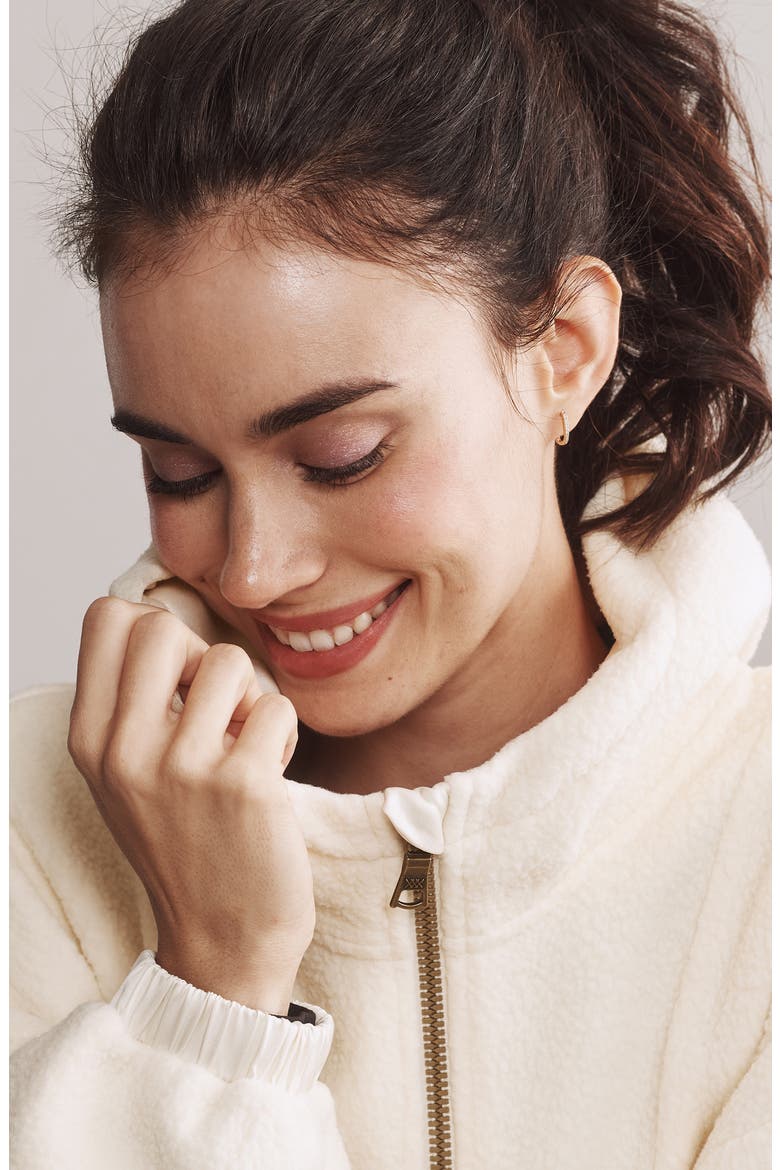 Aloft Full Zip Fleece Hoodie, Alternate, color, CREAM