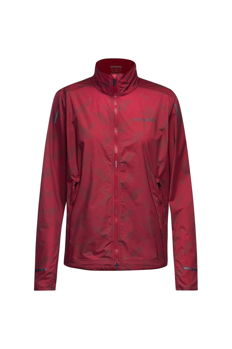 Concurve 3D Graphic Windbreaker - Women's, Main, color, Utility Red