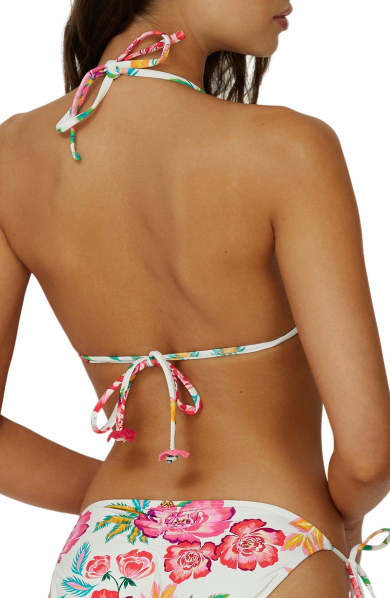 PQ SWIM Embroidered Triangle Bikini Top, Alternate, color, 