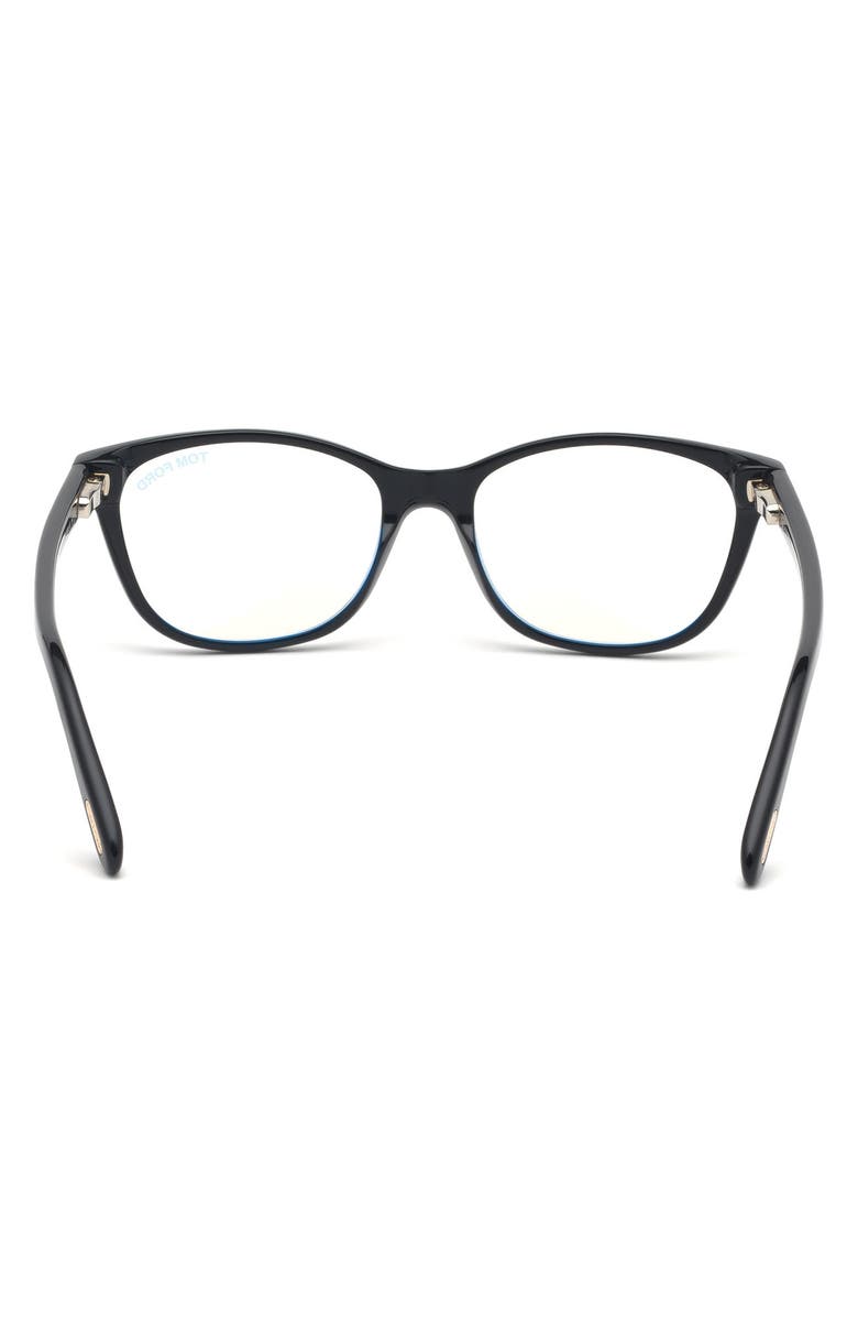 TOM FORD 50mm Square Blue Light Blocking Glasses, Alternate, color, 