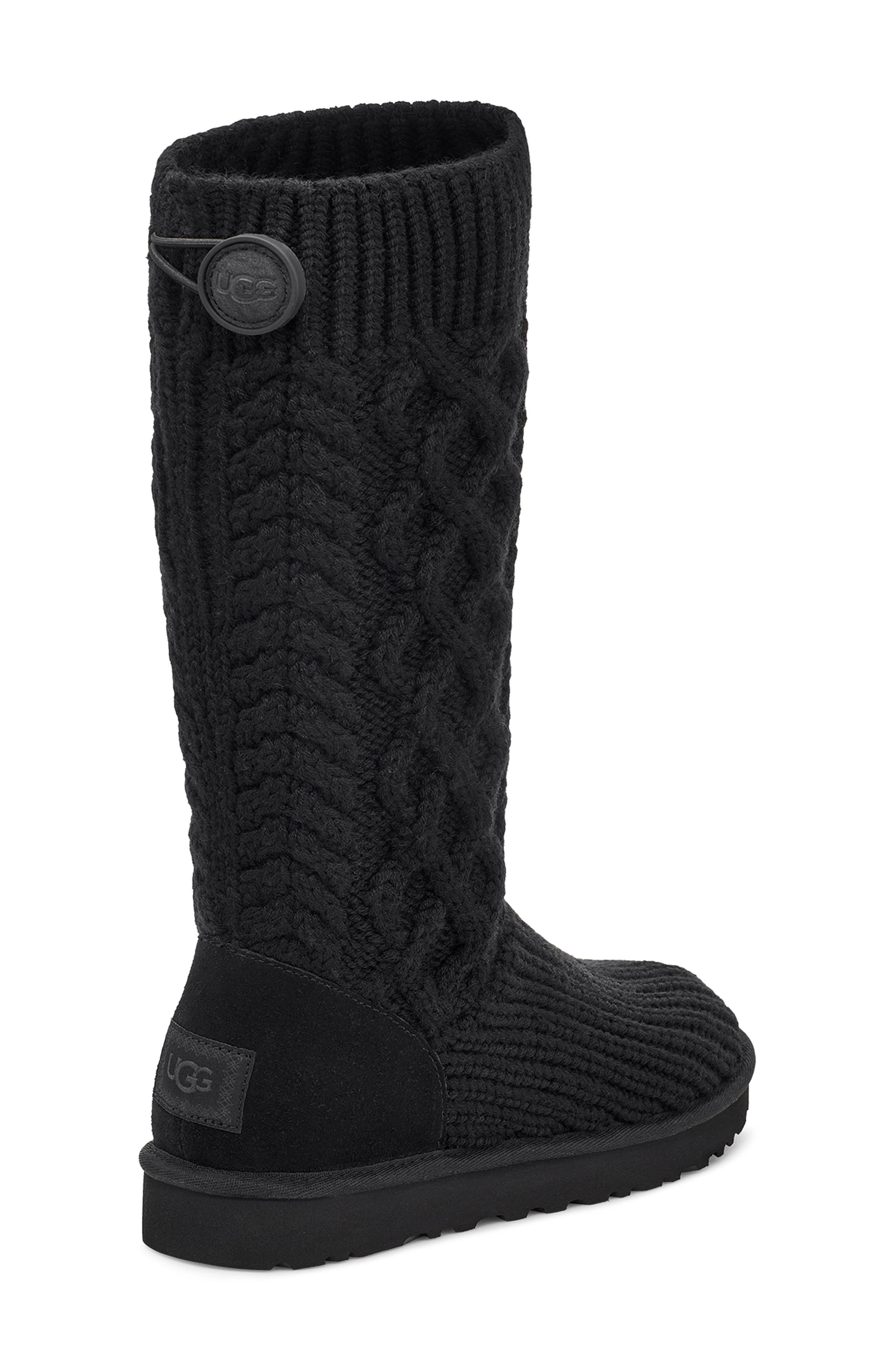 UGG<sup>®</sup> Classic Cardy Cable Knit Boot, Alternate, color, 