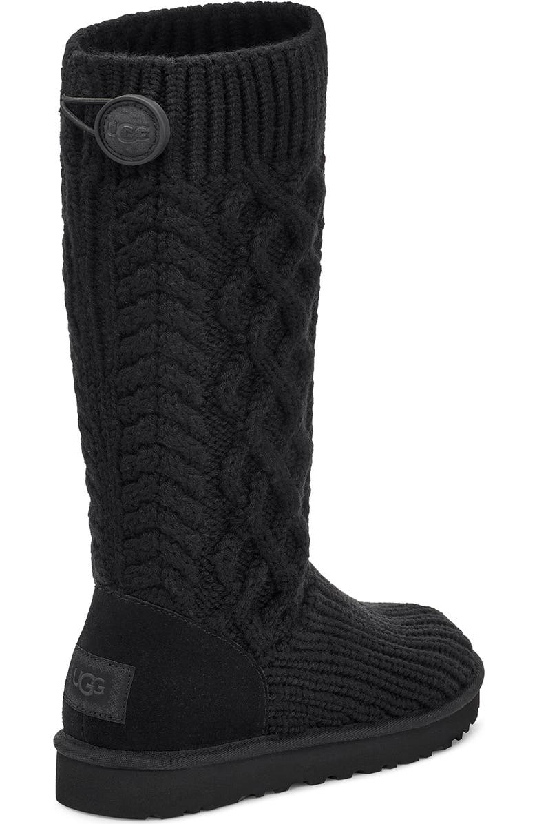 UGG<sup>®</sup> Classic Cardy Cable Knit Boot, Alternate, color,