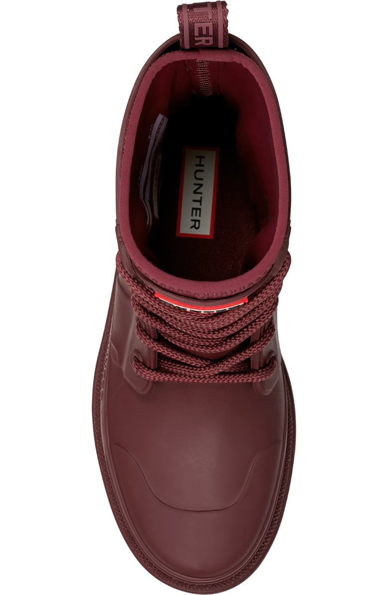 Hunter Diana Waterproof Rainboot, Alternate, color, Burgundy