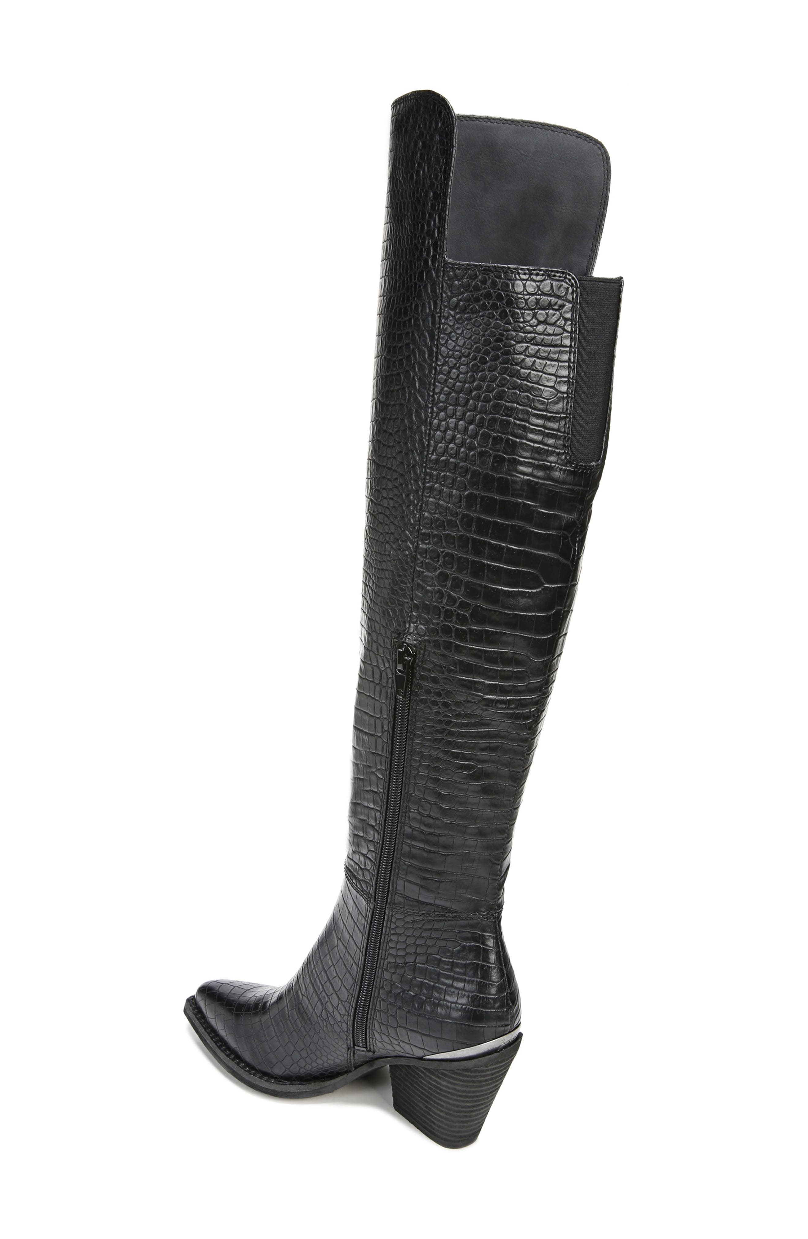 Ronson Knee High Boot, Alternate, color, BLACK