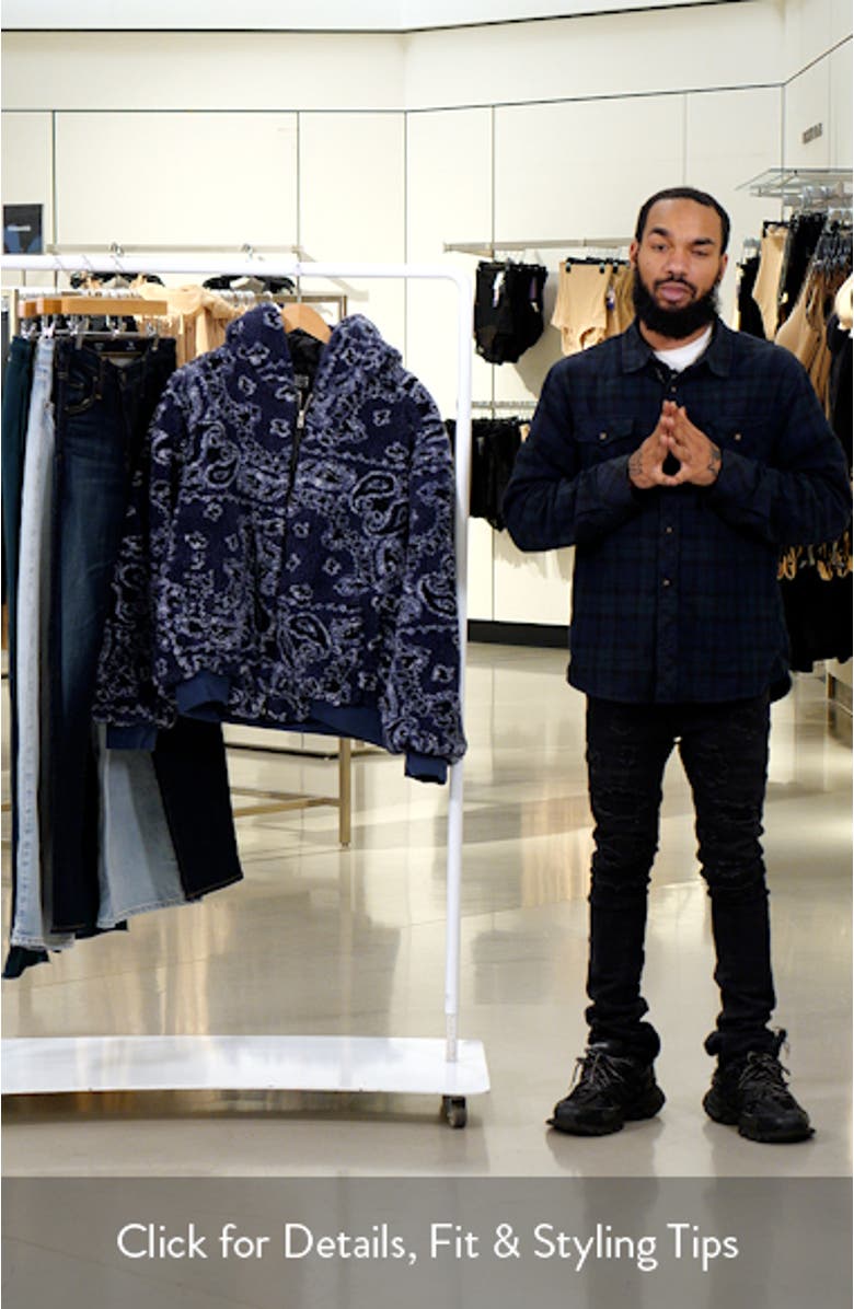 BDG Urban Outfitters Paisley Fleece Hooded Jacket | Nordstrom