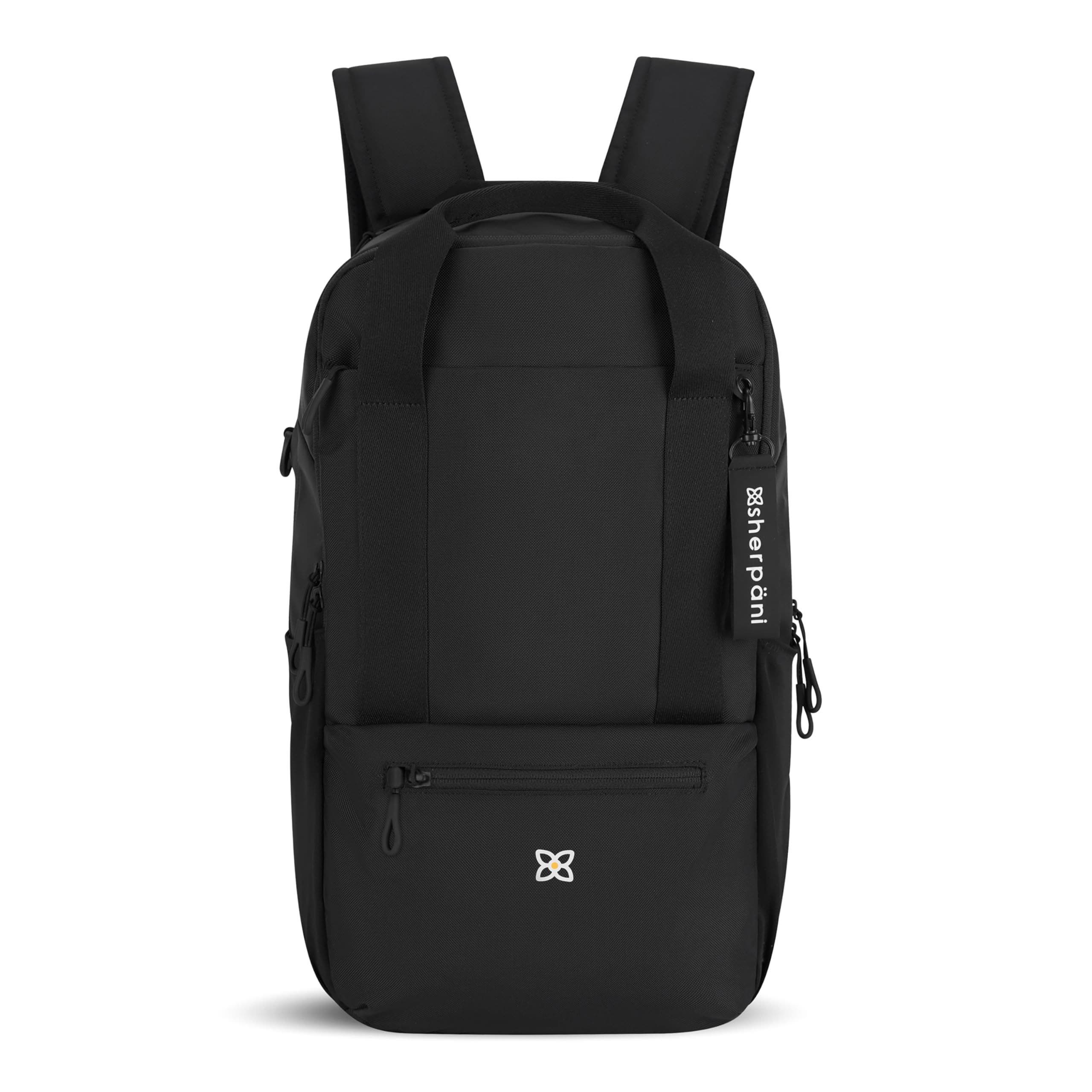 Sherpani Camden Convertible 3 in 1 Tote Bag, 18L Travel Backpack RFID Protection, Fits 15" Laptop, Con Leche, Main, color, Raven