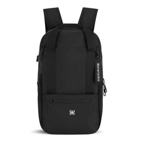 Camden Convertible 3 in 1 Tote Bag, 18L Travel Backpack RFID Protection, Fits 15" Laptop, Con Leche