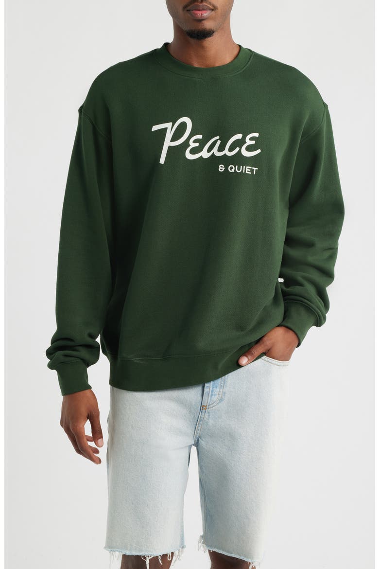Diner Graphic Sweatshirt, Main, color, FOREST