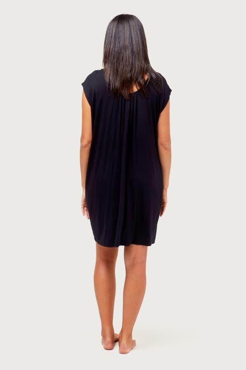 Nom Maternity Clementine Maternity/nursing Nightgown In Black