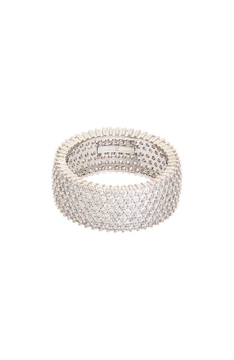 Pavé Cubic Zirconia Band Ring