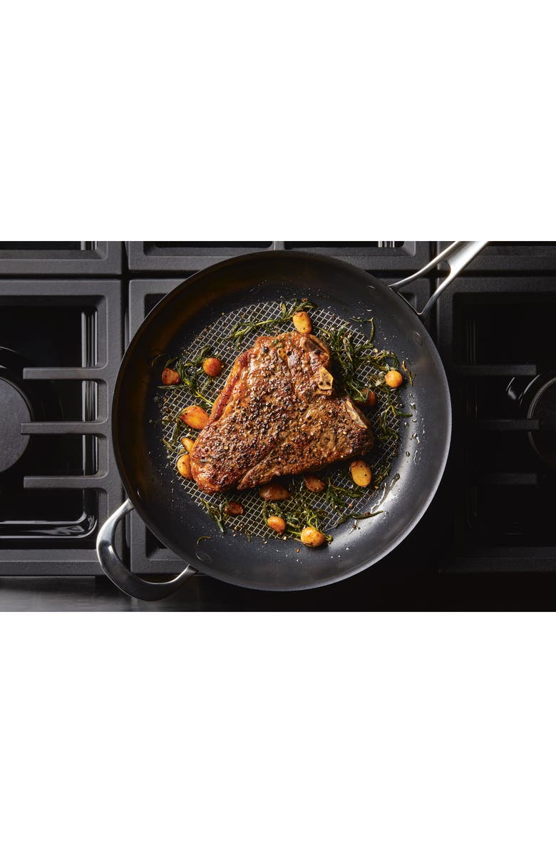 ANOLON 3-Piece Skillet Set, Alternate, color, Gray
