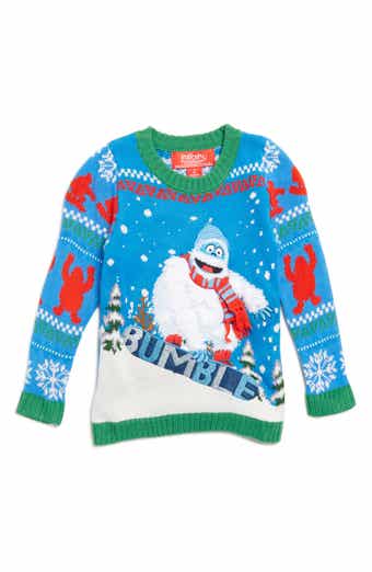 Kids' Xmas Pizza Cat Holiday Sweater