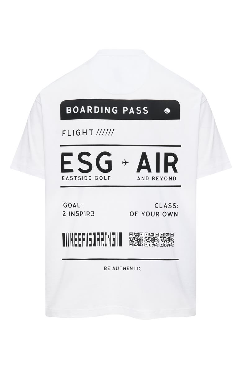 Eastside Golf Boarding Pass Graphic T-Shirt, Alternate, color, Bright White
