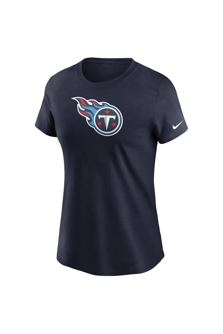 Women's Nike Navy Tennessee Titans Logo Essential T-Shirt, Alternate, color, Navy