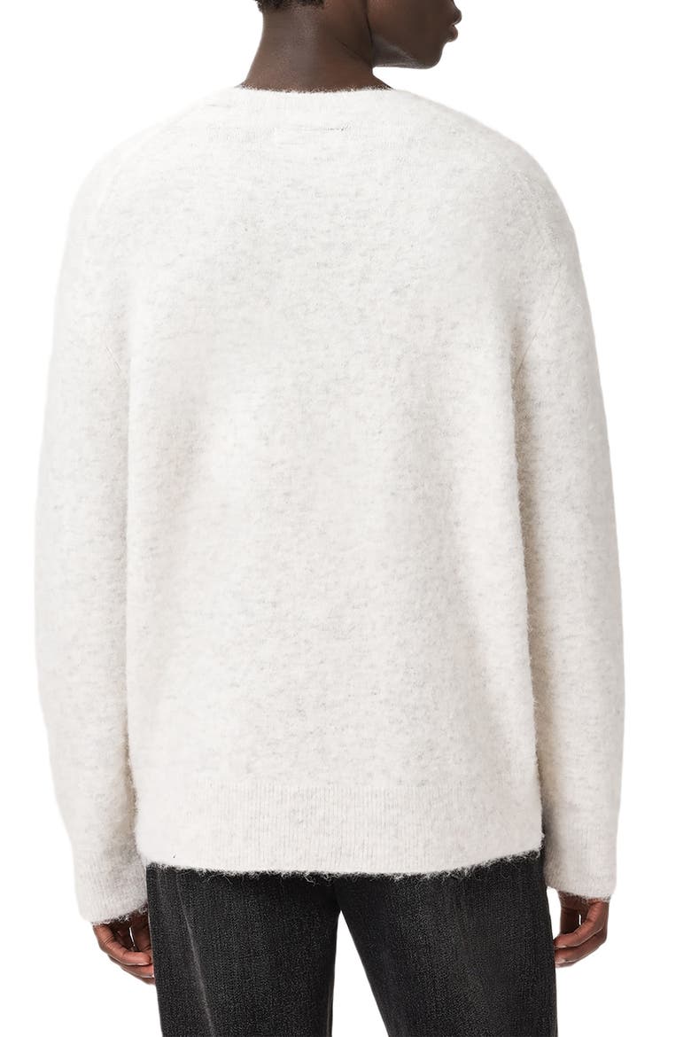 Curv Alpaca & Wool Blend Sweater, Alternate, color, ECRU WHITE