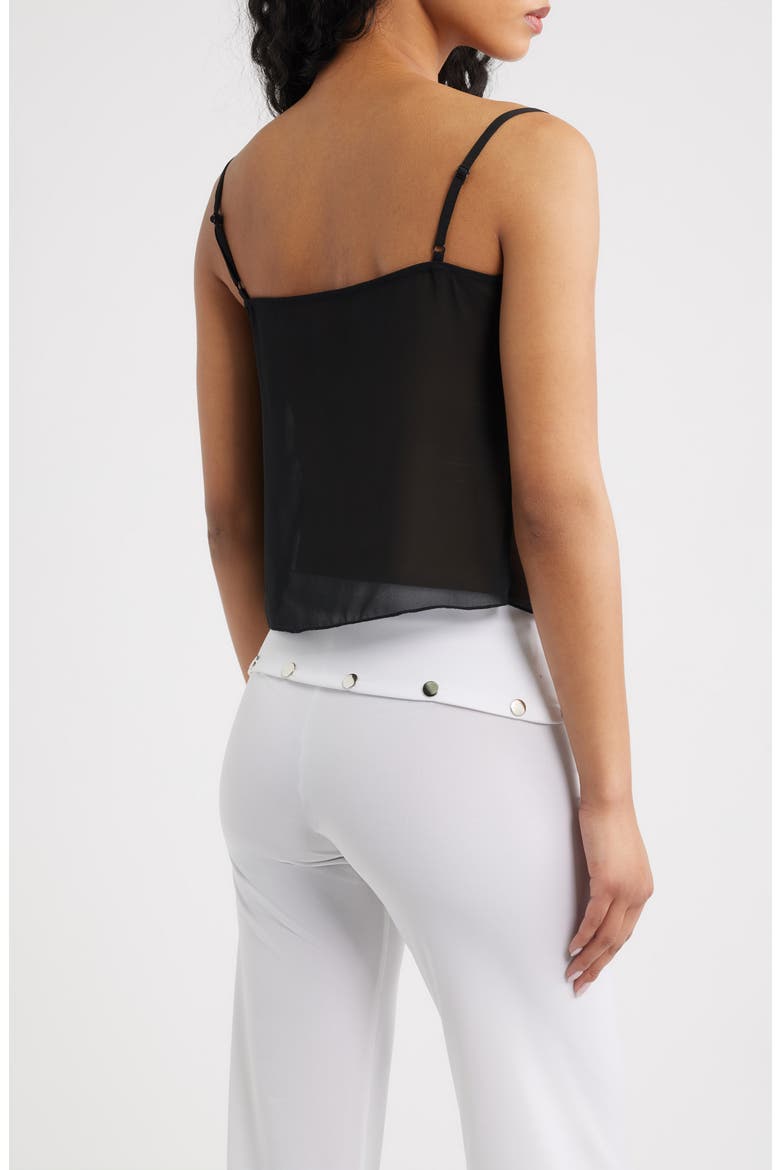 Claire Chiffon Camisole, Alternate, color, BLACK