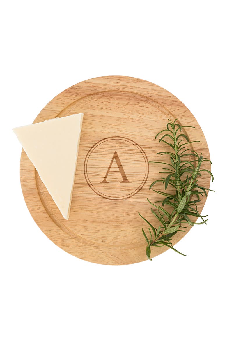 5-Piece Monogram Cheese Board & Utensil Set, Main, color, A