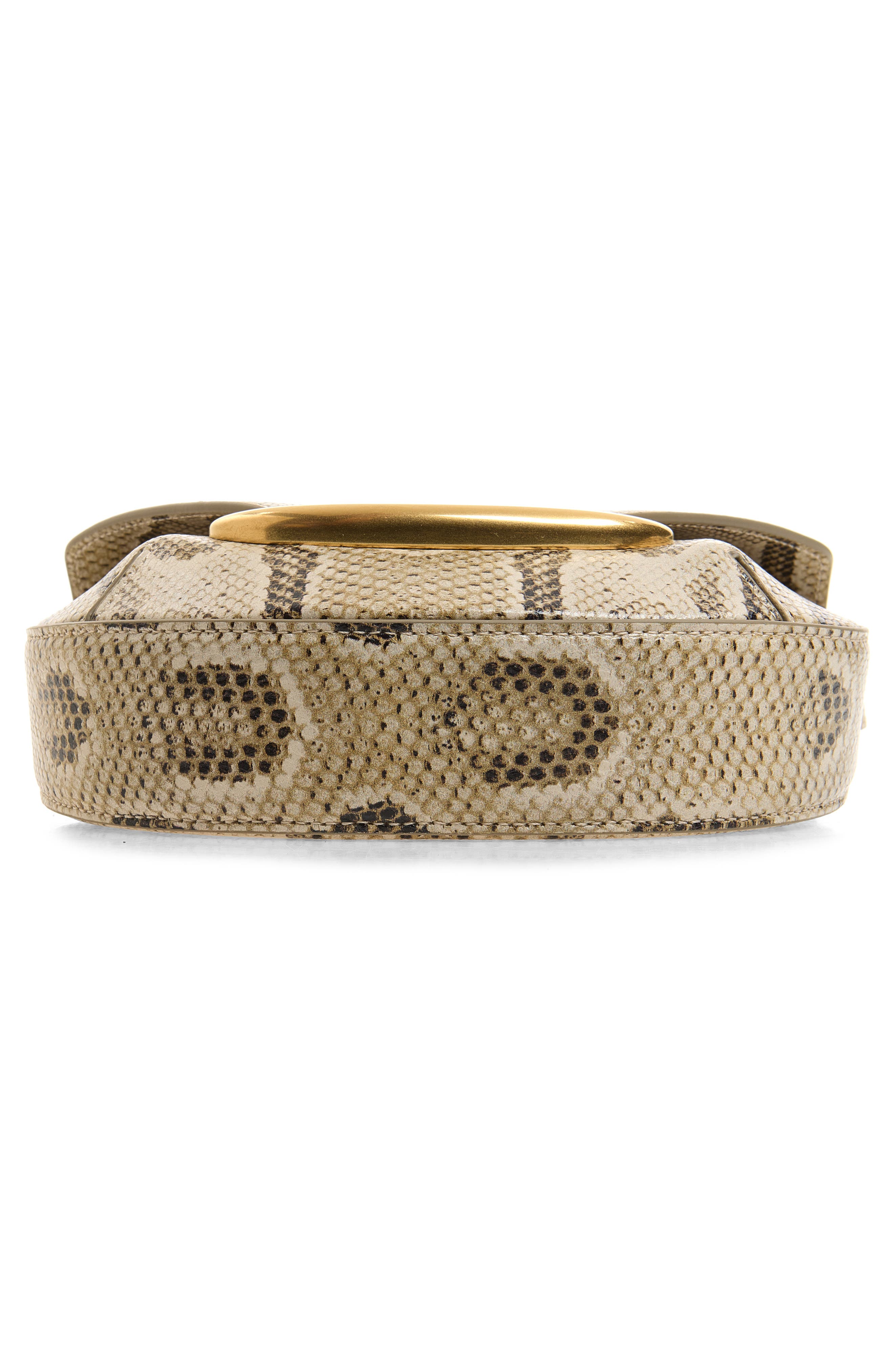Small Veneto Snakeskin Leather Crossbody Bag, Alternate, color, ISLAND PYTHON
