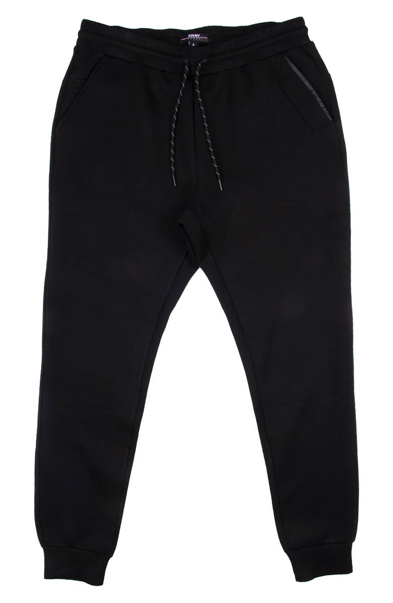 XRAY Drawstring Joggers, Alternate, color, Black/ White