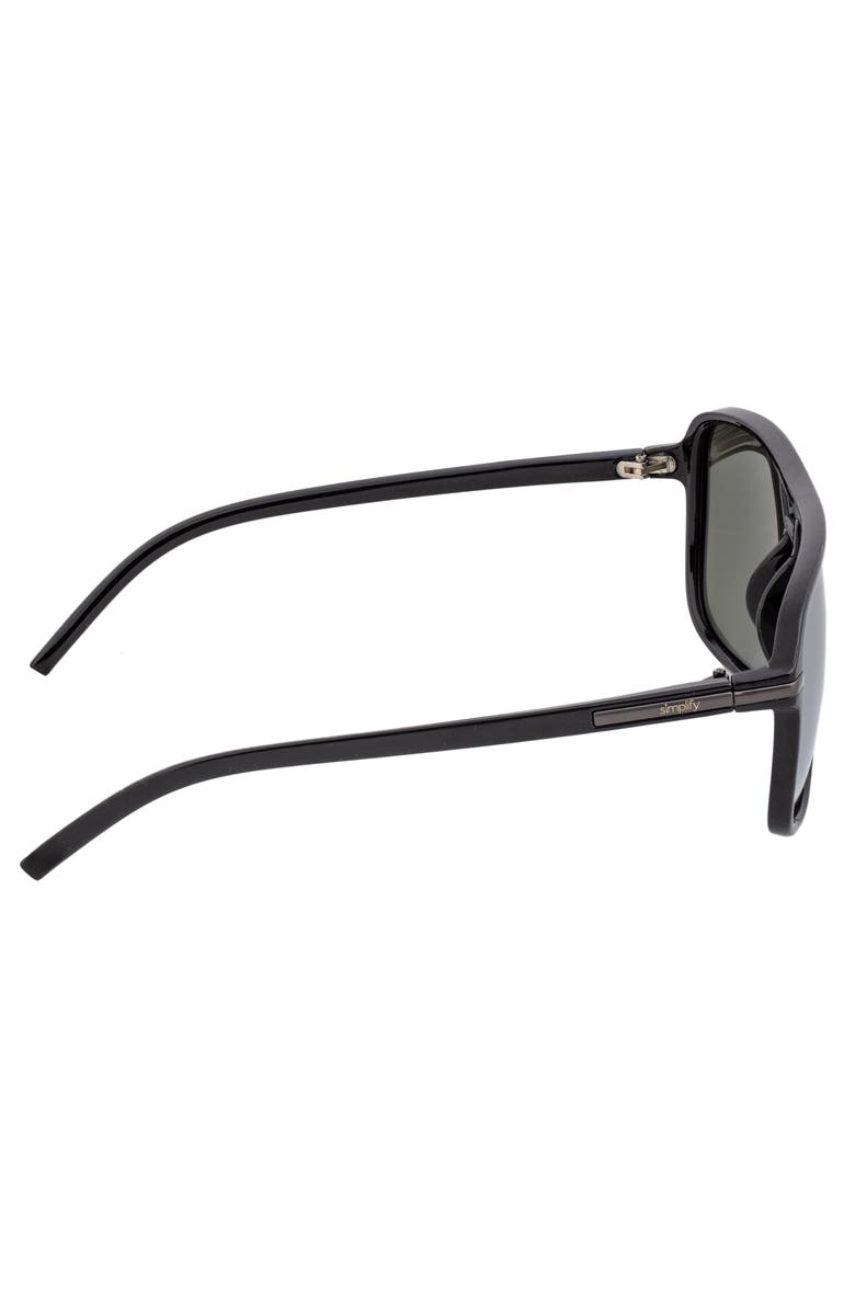 SIMPLIFY Reed Polarized Sunglasses, Alternate, color, Black/Black