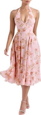 HOUSE OF CB Solada Floral Halter Midi Sundress