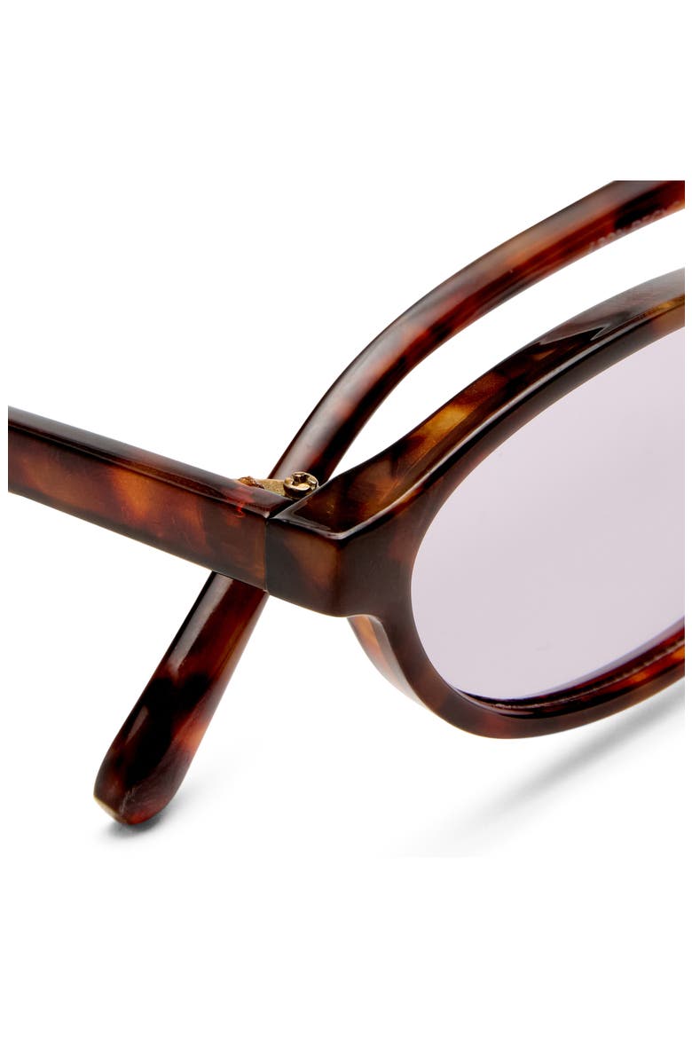 Earthshine 54mm Oval Sunglasses, Alternate, color, AMBER TORT / LAVENDAR TINT